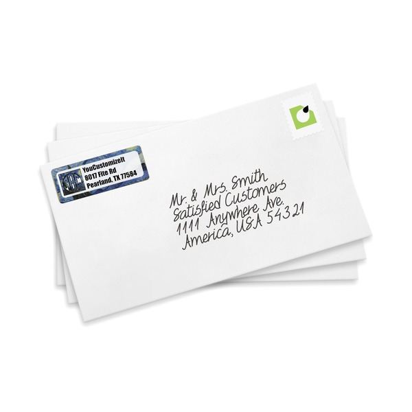 The Starry Night (Van Gogh 1889) Mailing Label on Envelopes
