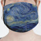 The Starry Night (Van Gogh 1889) Mask - Pleated (new) Front View on Girl