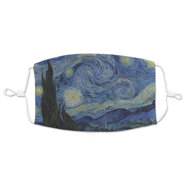 Custom The Starry Night (Van Gogh 1889) Adult Cloth Face Mask - XLarge