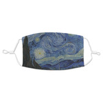 The Starry Night (Van Gogh 1889) Adult Cloth Face Mask - Standard