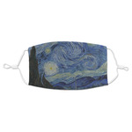 The Starry Night (Van Gogh 1889) Adult Cloth Face Mask - Standard
