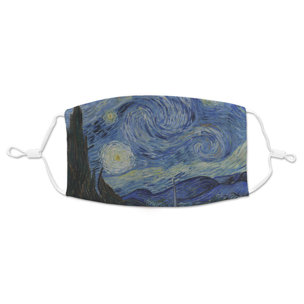 Custom The Starry Night (Van Gogh 1889) Adult Cloth Face Mask - Standard