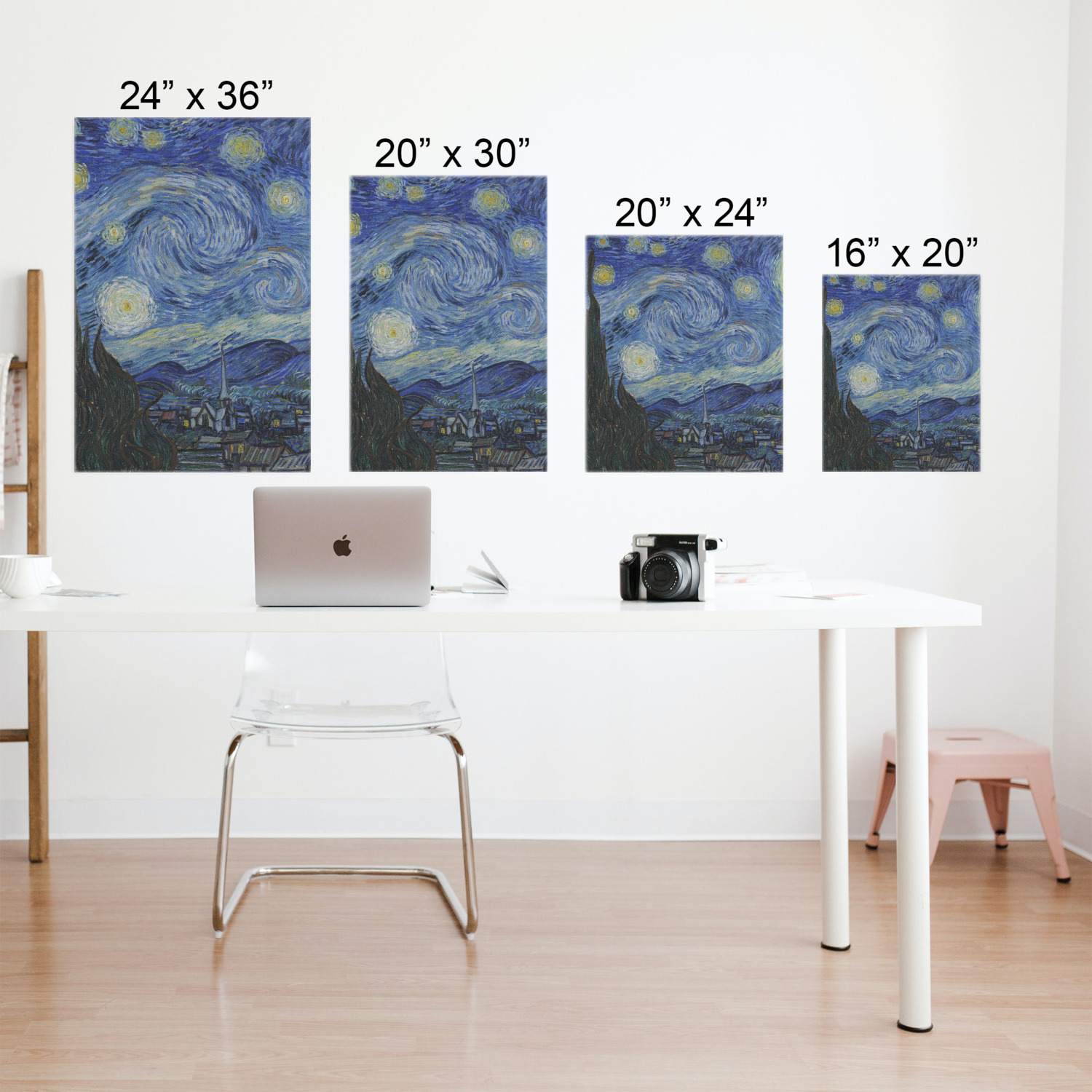 Custom The Starry Night (Van Gogh 1889) Poster - Multiple Sizes