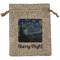 The Starry Night (Van Gogh 1889) Burlap Gift Bag