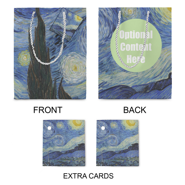 The Starry Night (Van Gogh 1889) Medium Gift Bag - Approval