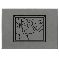 The Starry Night (Van Gogh 1889) Medium Gift Box w/ Engraved Leather Lid