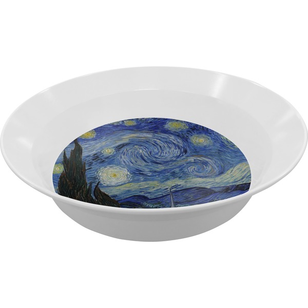 Custom The Starry Night (Van Gogh 1889) Melamine Bowl - 12 oz