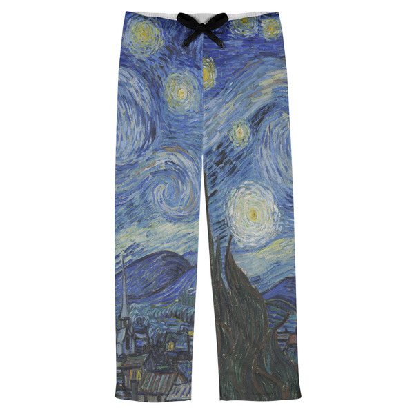 Custom The Starry Night (Van Gogh 1889) Mens Pajama Pants - XS
