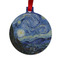 The Starry Night (Van Gogh 1889) Metal Ball Ornament - Front