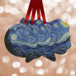 The Starry Night (Van Gogh 1889) Metal Ornaments - Double Sided