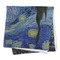 The Starry Night (Van Gogh 1889) Microfiber Dish Rag - FOLDED (square)
