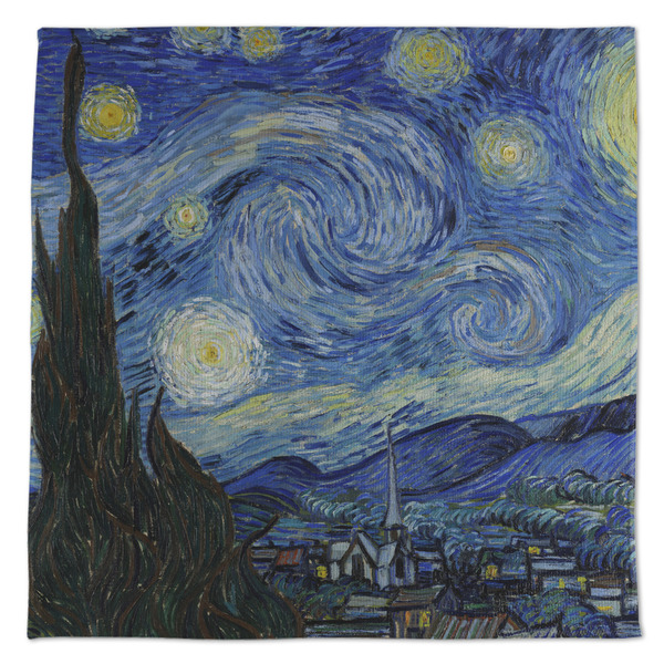 Custom The Starry Night (Van Gogh 1889) Microfiber Dish Towel