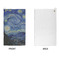 The Starry Night (Van Gogh 1889) Microfiber Golf Towels - APPROVAL