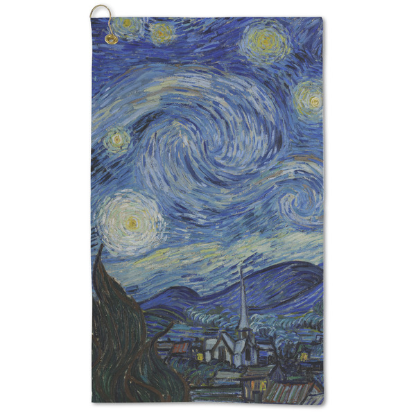 Custom The Starry Night (Van Gogh 1889) Microfiber Golf Towel - Large