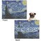 The Starry Night (Van Gogh 1889) Microfleece Dog Blanket - Regular - Front & Back