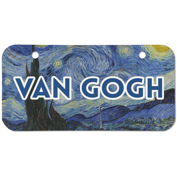 Custom The Starry Night (Van Gogh 1889) Mini/Bicycle License Plate (2 Holes)