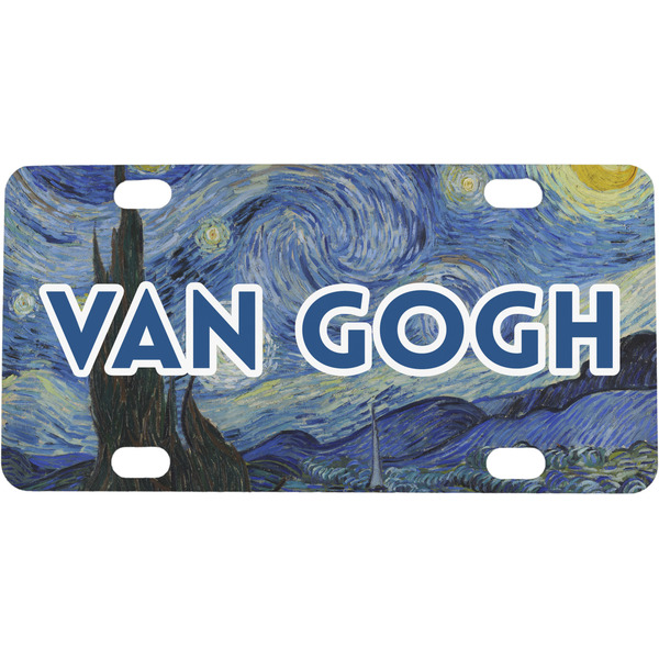 Custom The Starry Night (Van Gogh 1889) Mini/Bicycle License Plate