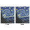 The Starry Night (Van Gogh 1889) Minky Blanket - 50"x60" - Double Sided - Front & Back