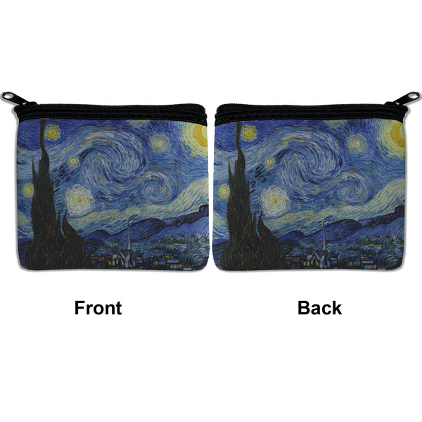 The Starry Night (Van Gogh 1889) Neoprene Coin Purse - Front & Back (APPROVAL)