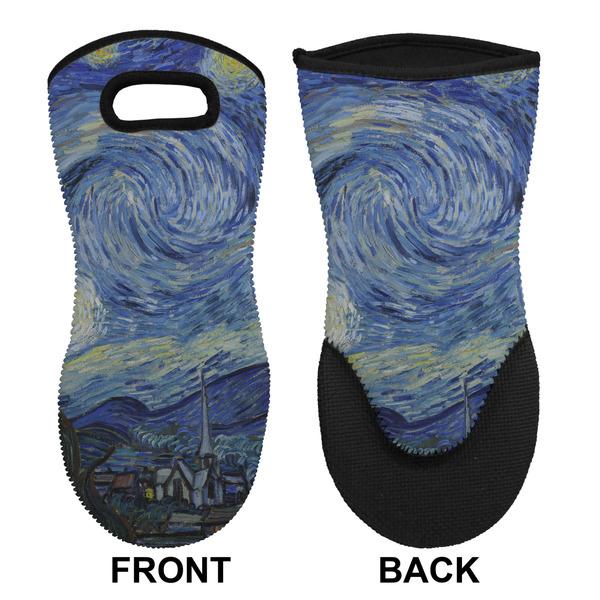 The Starry Night (Van Gogh 1889) Neoprene Oven Mitt (Front & Back)