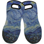 The Starry Night (Van Gogh 1889) Neoprene Oven Mitts - Set of 2