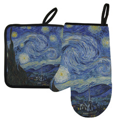 The Starry Night (Van Gogh 1889) Left Oven Mitt & Pot Holder Set