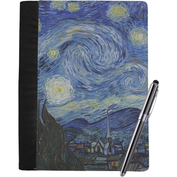 Custom The Starry Night (Van Gogh 1889) Notebook Padfolio - Large