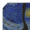 The Starry Night (Van Gogh 1889) Octagon Placemat - Single front (DETAIL)