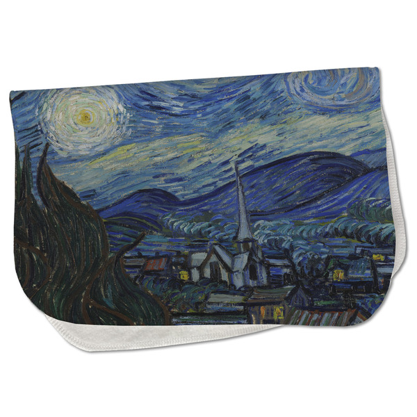 Custom The Starry Night (Van Gogh 1889) Burp Cloth - Fleece