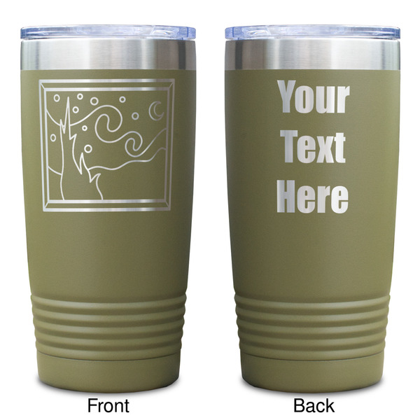 The Starry Night (Van Gogh 1889) Olive Polar Camel Tumbler - 20oz - Double Sided - Approval