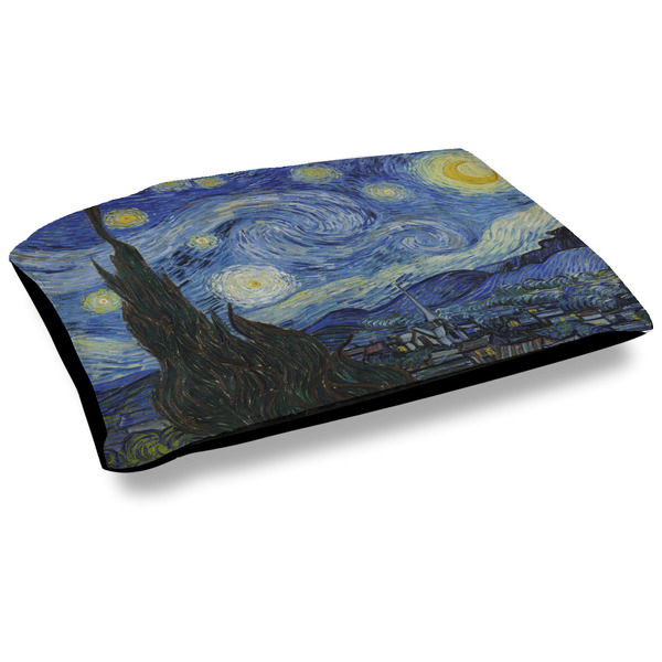 Custom The Starry Night (Van Gogh 1889) Outdoor Dog Bed - Large