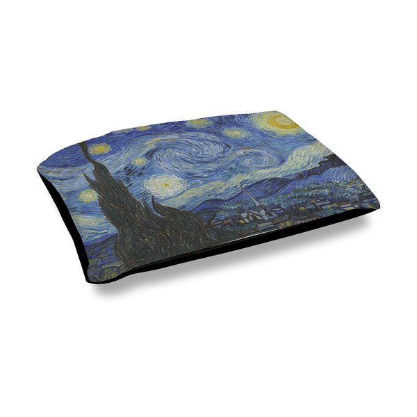 Custom The Starry Night (Van Gogh 1889) Outdoor Dog Bed - Medium
