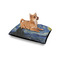 The Starry Night (Van Gogh 1889) Outdoor Dog Beds - Small - IN CONTEXT