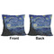 The Starry Night (Van Gogh 1889) Outdoor Pillow - 16x16