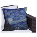 The Starry Night (Van Gogh 1889) Outdoor Pillow