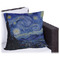 The Starry Night (Van Gogh 1889) Outdoor Pillow - 16"