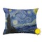 The Starry Night (Van Gogh 1889) Outdoor Throw Pillow (Rectangular - 12x16)