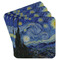 The Starry Night (Van Gogh 1889) Paper Coasters - Front/Main