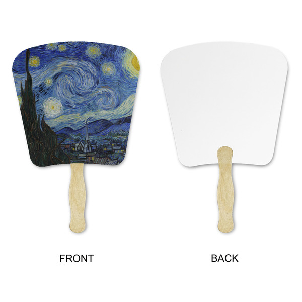 The Starry Night (Van Gogh 1889) Paper Fans - Approval