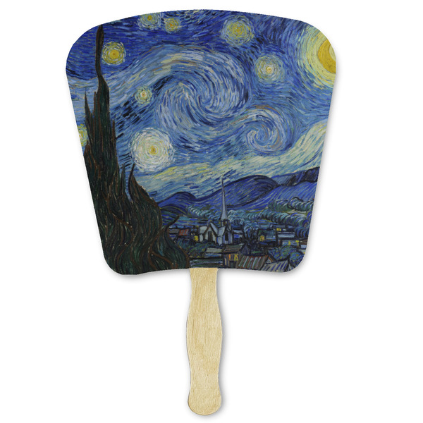 Custom The Starry Night (Van Gogh 1889) Paper Fan