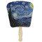The Starry Night (Van Gogh 1889) Paper Fans - Front
