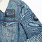 The Starry Night (Van Gogh 1889) Patches Lifestyle Jean Jacket Detail