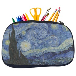 The Starry Night (Van Gogh 1889) Neoprene Pencil Case - Medium