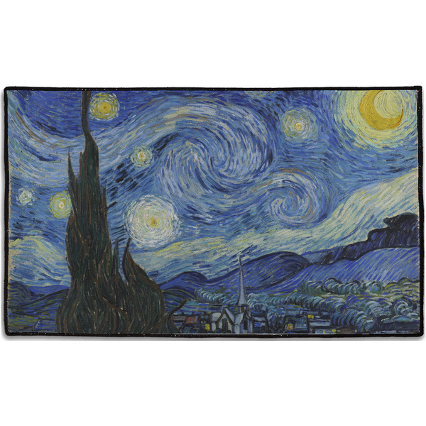 Custom The Starry Night (Van Gogh 1889) Door Mat - 60"x36"
