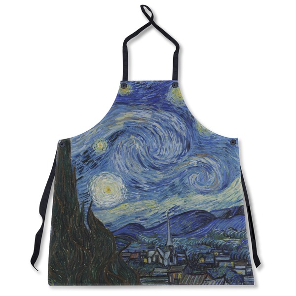 Custom The Starry Night (Van Gogh 1889) Apron Without Pockets