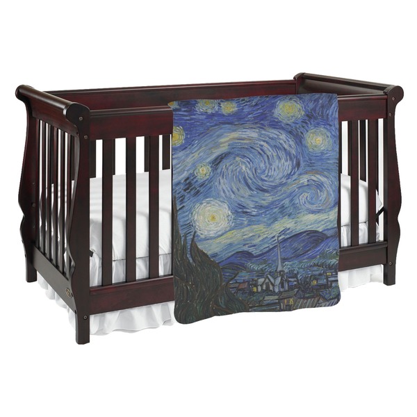 Custom The Starry Night (Van Gogh 1889) Baby Blanket