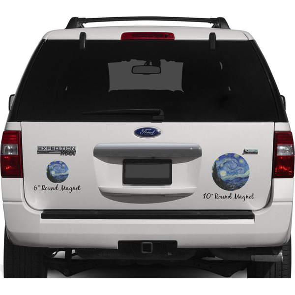 The Starry Night (Van Gogh 1889) Personalized Car Magnets on Ford Explorer