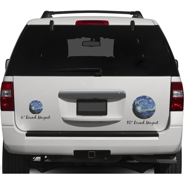 The Starry Night (Van Gogh 1889) Personalized Car Magnets on Ford Explorer