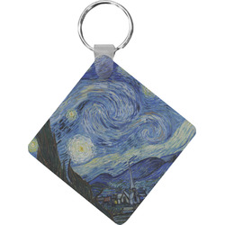 The Starry Night (Van Gogh 1889) Diamond Plastic Keychain