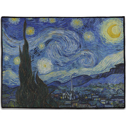 The Starry Night (Van Gogh 1889) Door Mat - 24"x18"